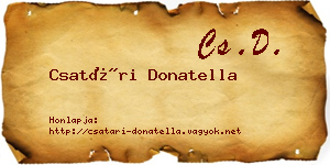 Csatári Donatella névjegykártya
